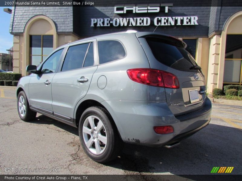 Silver Blue / Beige 2007 Hyundai Santa Fe Limited