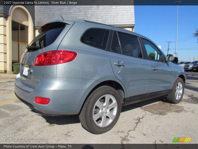 Silver Blue / Beige 2007 Hyundai Santa Fe Limited