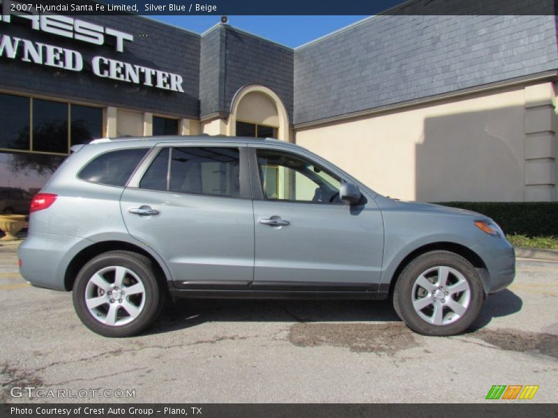 Silver Blue / Beige 2007 Hyundai Santa Fe Limited