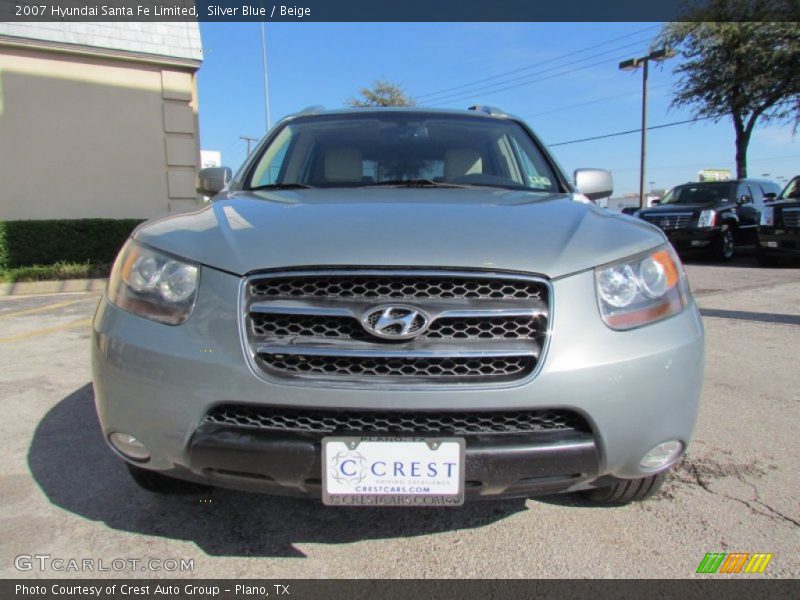 Silver Blue / Beige 2007 Hyundai Santa Fe Limited