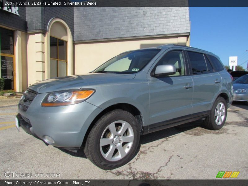 Silver Blue / Beige 2007 Hyundai Santa Fe Limited