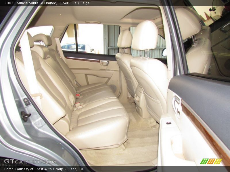 Silver Blue / Beige 2007 Hyundai Santa Fe Limited