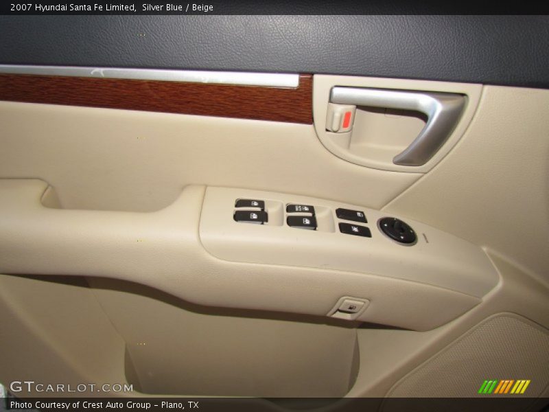 Silver Blue / Beige 2007 Hyundai Santa Fe Limited