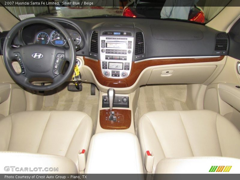 Silver Blue / Beige 2007 Hyundai Santa Fe Limited
