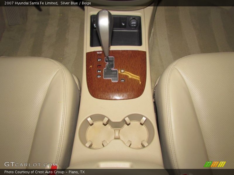 Silver Blue / Beige 2007 Hyundai Santa Fe Limited
