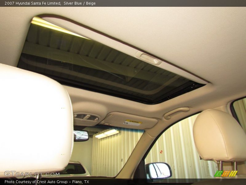 Silver Blue / Beige 2007 Hyundai Santa Fe Limited