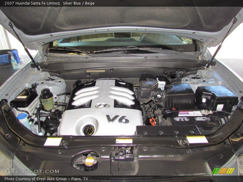 Silver Blue / Beige 2007 Hyundai Santa Fe Limited