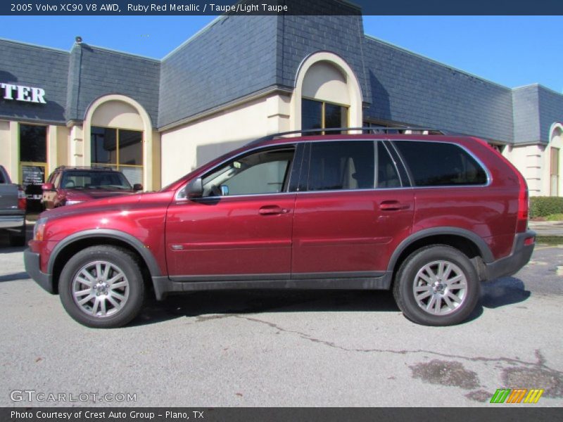 Ruby Red Metallic / Taupe/Light Taupe 2005 Volvo XC90 V8 AWD