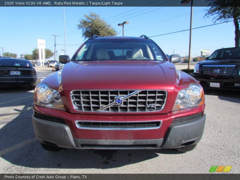 Ruby Red Metallic / Taupe/Light Taupe 2005 Volvo XC90 V8 AWD