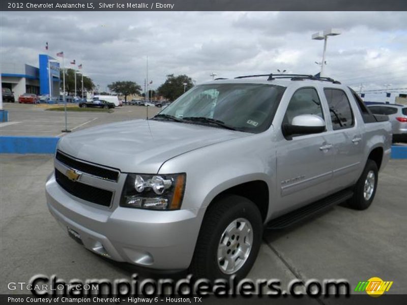 Silver Ice Metallic / Ebony 2012 Chevrolet Avalanche LS