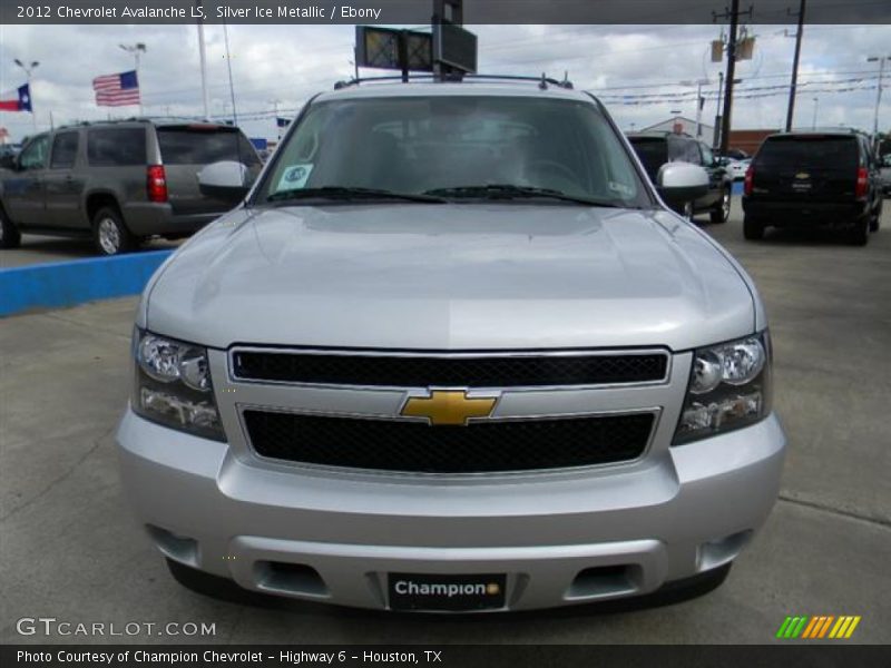 Silver Ice Metallic / Ebony 2012 Chevrolet Avalanche LS