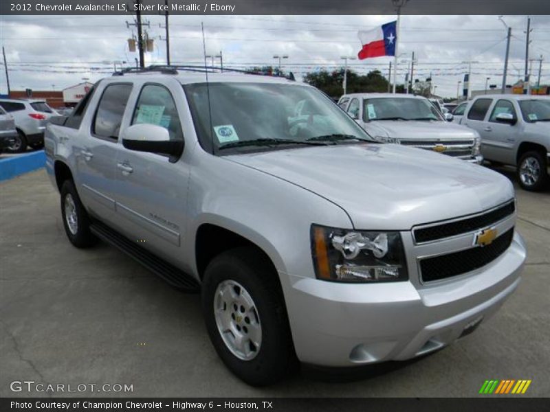 Silver Ice Metallic / Ebony 2012 Chevrolet Avalanche LS