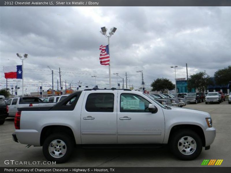Silver Ice Metallic / Ebony 2012 Chevrolet Avalanche LS