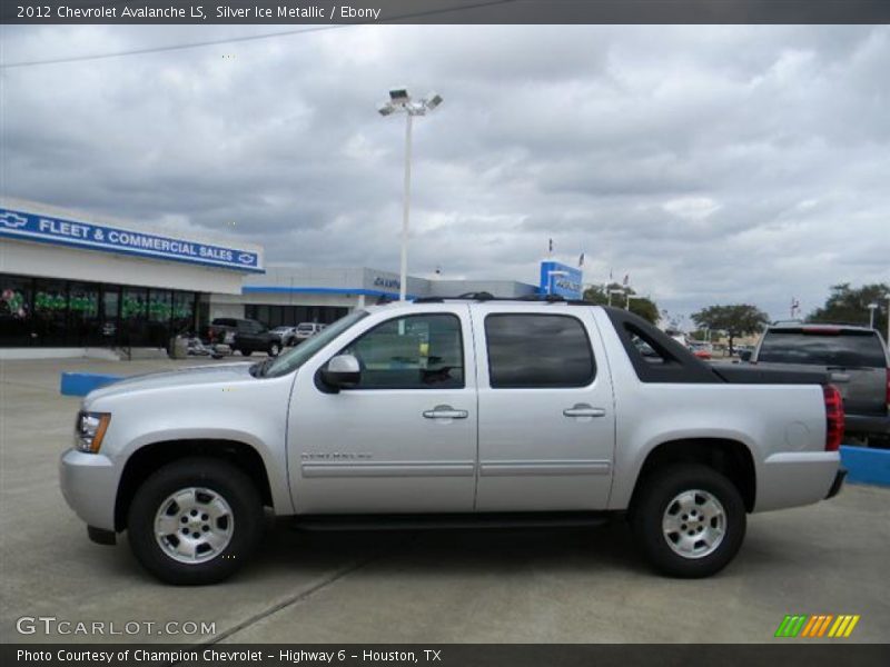 Silver Ice Metallic / Ebony 2012 Chevrolet Avalanche LS