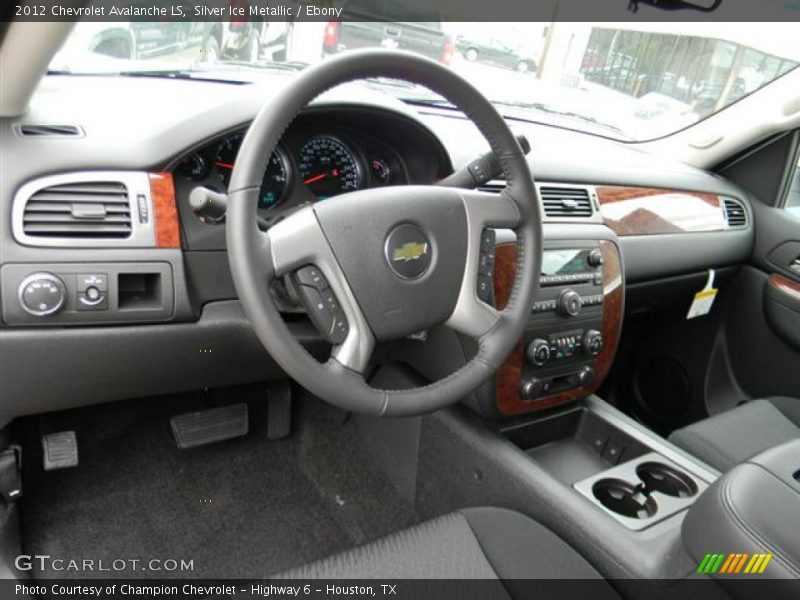 Silver Ice Metallic / Ebony 2012 Chevrolet Avalanche LS