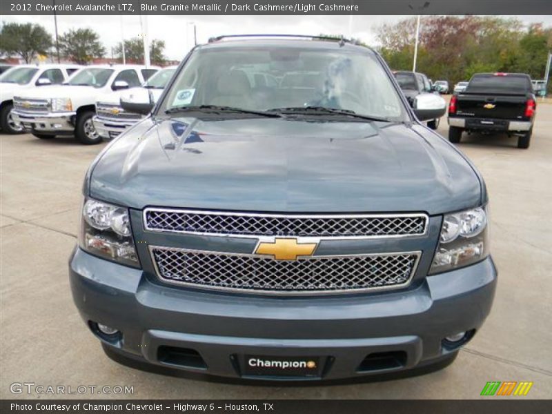 Blue Granite Metallic / Dark Cashmere/Light Cashmere 2012 Chevrolet Avalanche LTZ