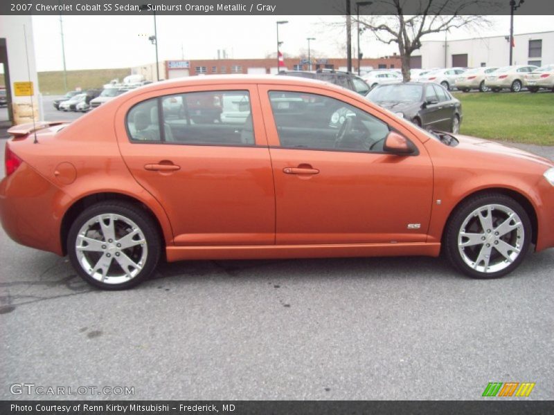 Sunburst Orange Metallic / Gray 2007 Chevrolet Cobalt SS Sedan