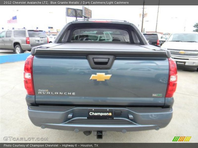 Blue Granite Metallic / Dark Cashmere/Light Cashmere 2012 Chevrolet Avalanche LTZ