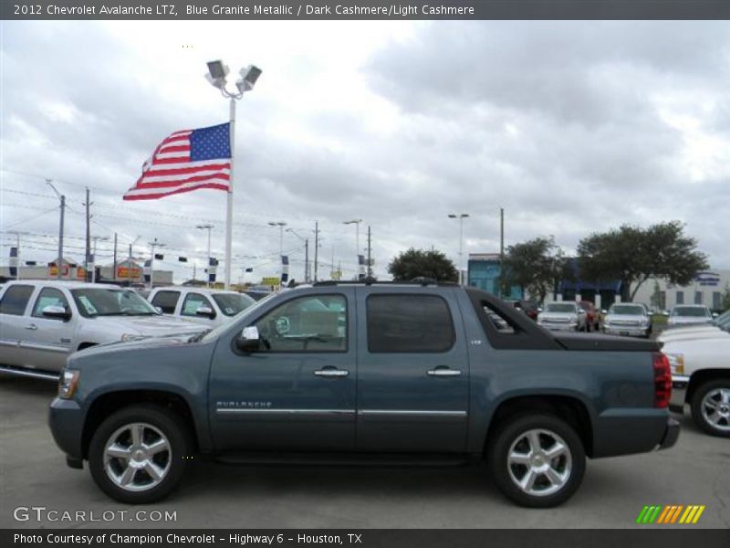Blue Granite Metallic / Dark Cashmere/Light Cashmere 2012 Chevrolet Avalanche LTZ