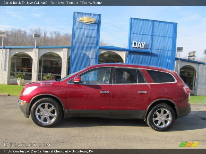 Red Jewel Tintcoat / Ebony/Ebony 2010 Buick Enclave CXL AWD