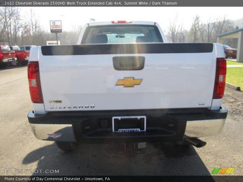 Summit White / Dark Titanium 2012 Chevrolet Silverado 2500HD Work Truck Extended Cab 4x4
