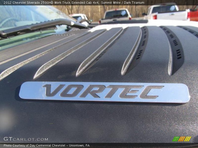 Summit White / Dark Titanium 2012 Chevrolet Silverado 2500HD Work Truck Extended Cab 4x4