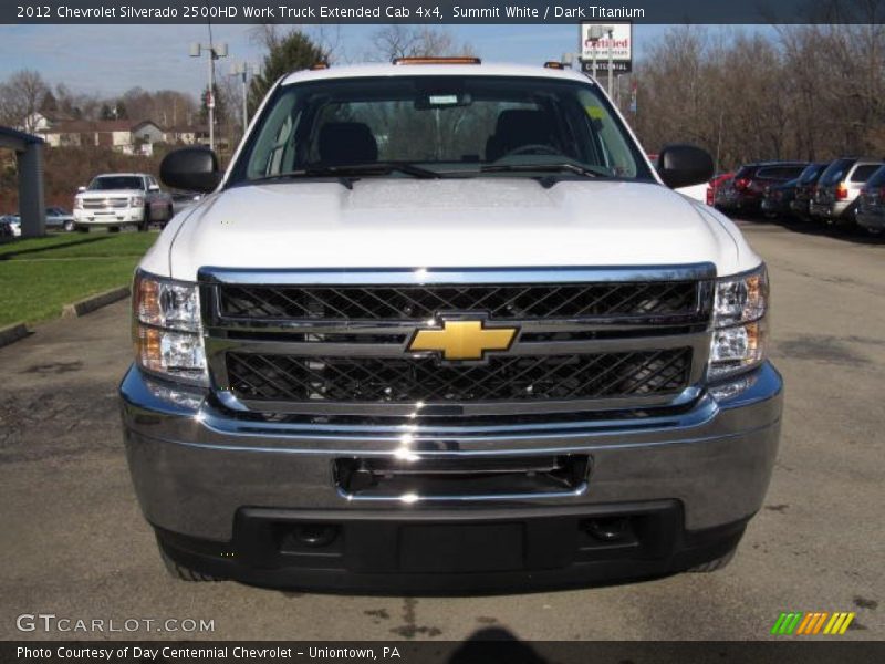 Summit White / Dark Titanium 2012 Chevrolet Silverado 2500HD Work Truck Extended Cab 4x4