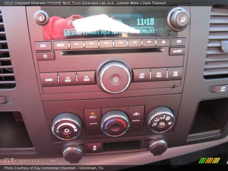 Controls of 2012 Silverado 2500HD Work Truck Extended Cab 4x4