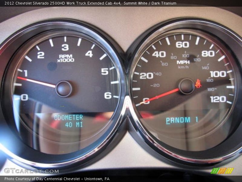 Summit White / Dark Titanium 2012 Chevrolet Silverado 2500HD Work Truck Extended Cab 4x4