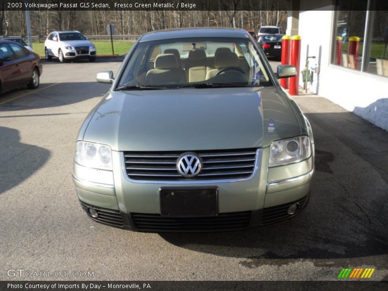 Fresco Green Metallic / Beige 2003 Volkswagen Passat GLS Sedan