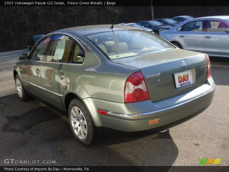 Fresco Green Metallic / Beige 2003 Volkswagen Passat GLS Sedan