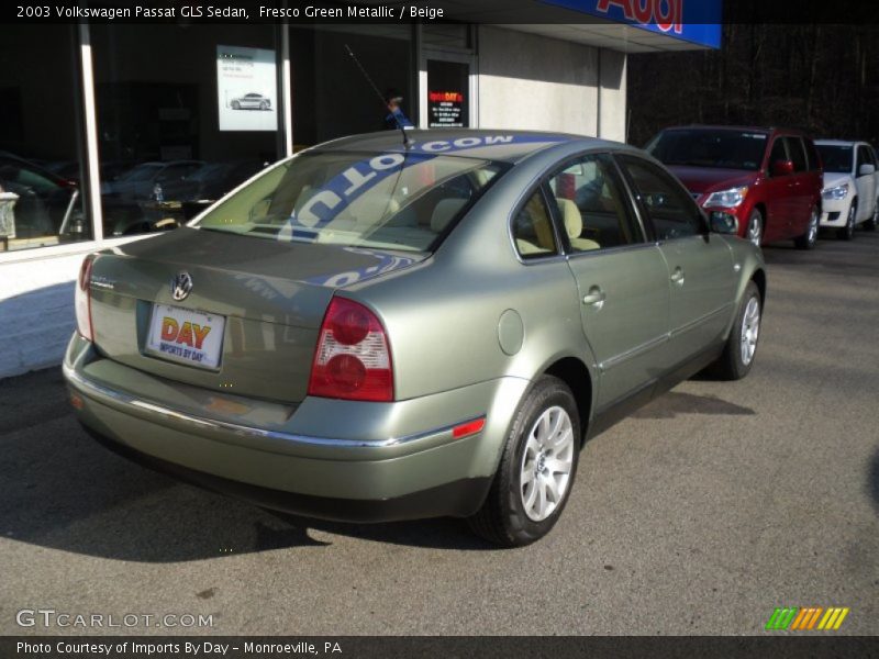 Fresco Green Metallic / Beige 2003 Volkswagen Passat GLS Sedan