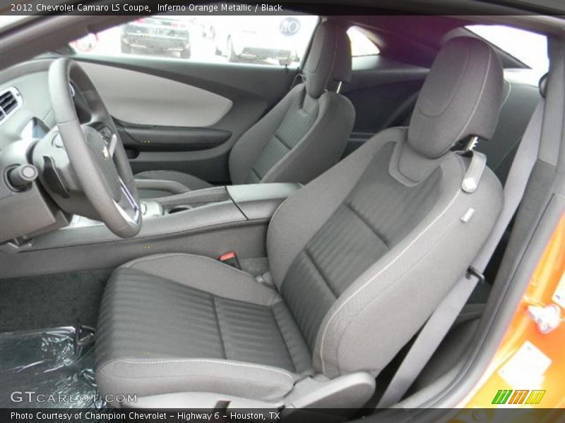 Inferno Orange Metallic / Black 2012 Chevrolet Camaro LS Coupe