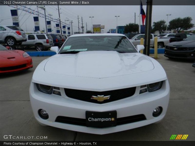 Summit White / Black 2012 Chevrolet Camaro LT/RS Coupe