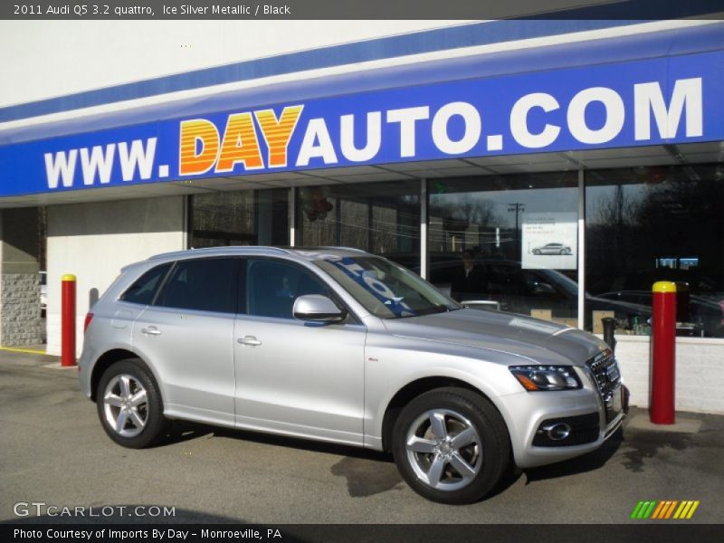 Ice Silver Metallic / Black 2011 Audi Q5 3.2 quattro