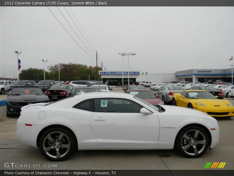 Summit White / Black 2012 Chevrolet Camaro LT/RS Coupe