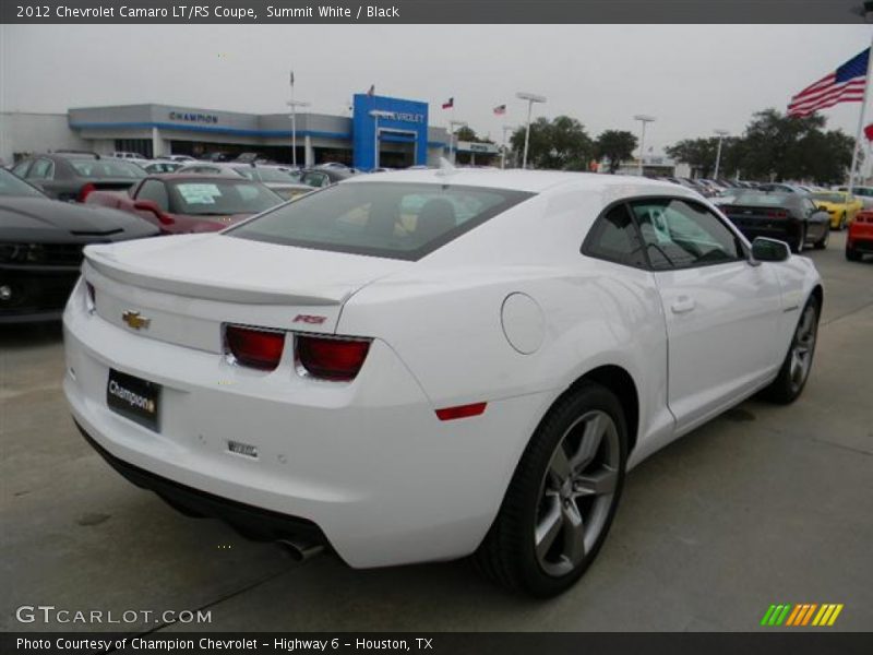Summit White / Black 2012 Chevrolet Camaro LT/RS Coupe