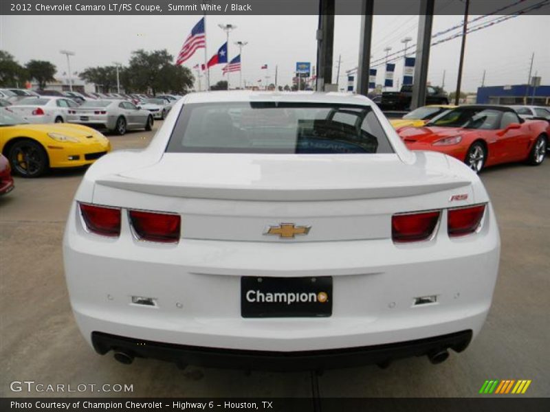 Summit White / Black 2012 Chevrolet Camaro LT/RS Coupe