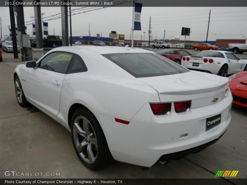Summit White / Black 2012 Chevrolet Camaro LT/RS Coupe