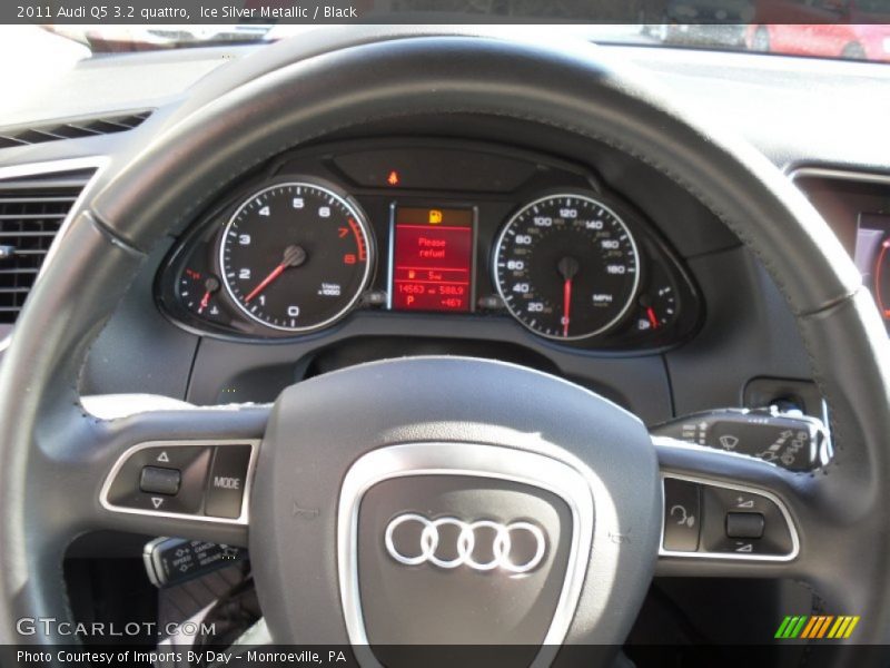 Ice Silver Metallic / Black 2011 Audi Q5 3.2 quattro