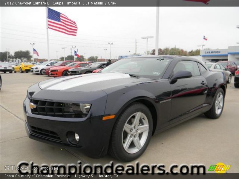 Imperial Blue Metallic / Gray 2012 Chevrolet Camaro LT Coupe