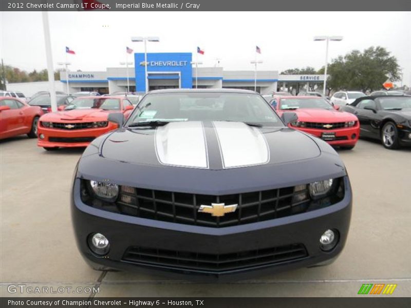 Imperial Blue Metallic / Gray 2012 Chevrolet Camaro LT Coupe
