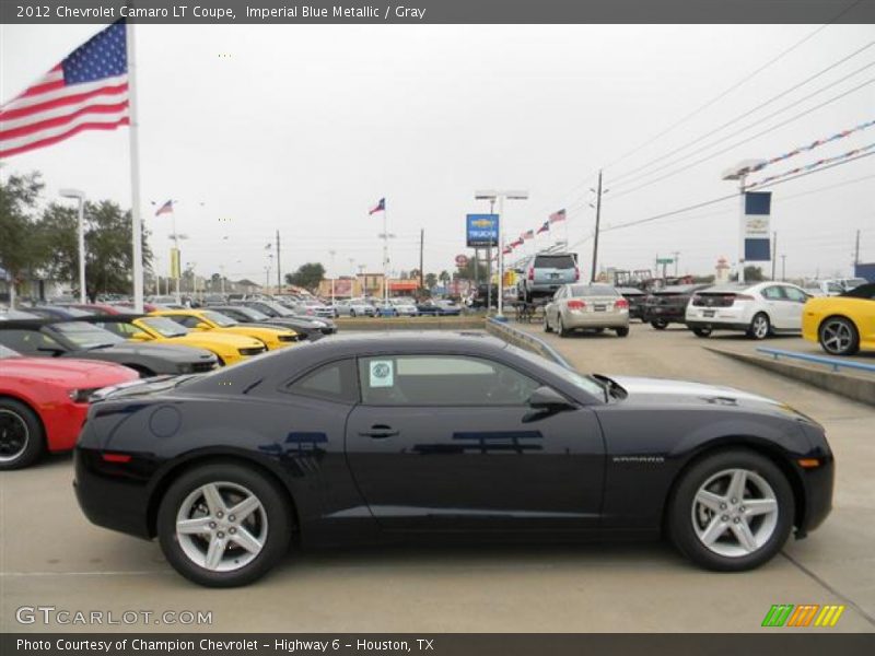 Imperial Blue Metallic / Gray 2012 Chevrolet Camaro LT Coupe