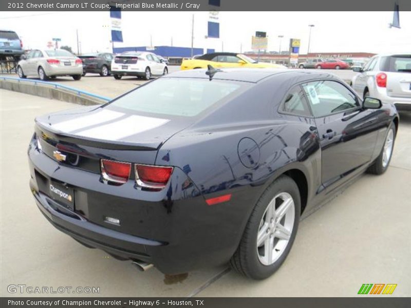 Imperial Blue Metallic / Gray 2012 Chevrolet Camaro LT Coupe