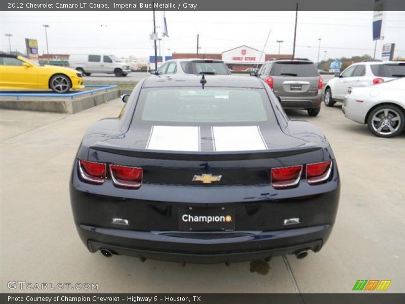 Imperial Blue Metallic / Gray 2012 Chevrolet Camaro LT Coupe
