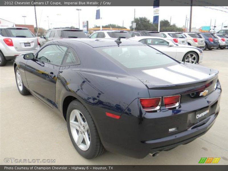 Imperial Blue Metallic / Gray 2012 Chevrolet Camaro LT Coupe