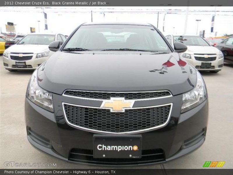 Black Granite Metallic / Jet Black 2012 Chevrolet Cruze Eco