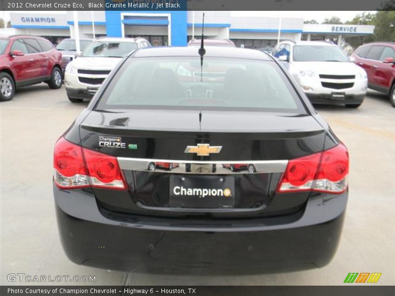 Black Granite Metallic / Jet Black 2012 Chevrolet Cruze Eco