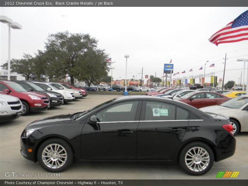 Black Granite Metallic / Jet Black 2012 Chevrolet Cruze Eco