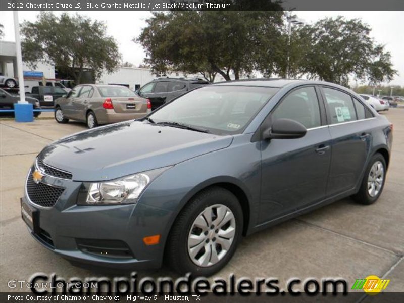Blue Granite Metallic / Jet Black/Medium Titanium 2012 Chevrolet Cruze LS
